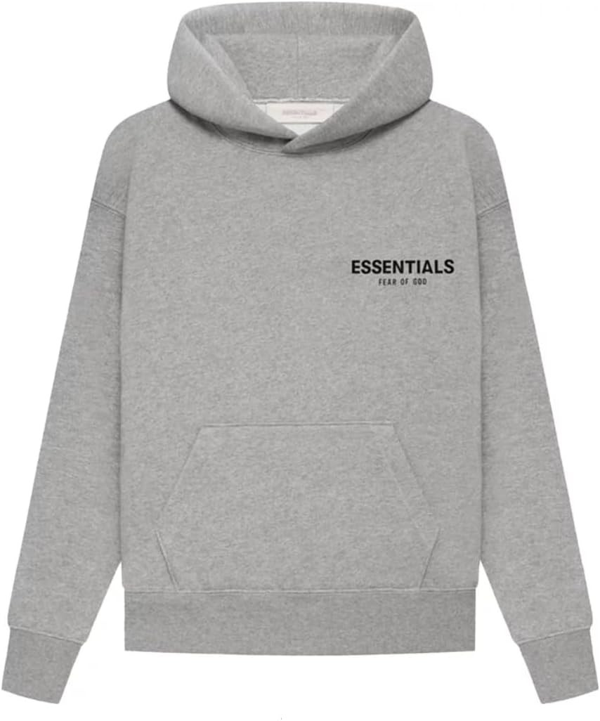 GREY ESSENTIALS HOODIE AND SHORTS