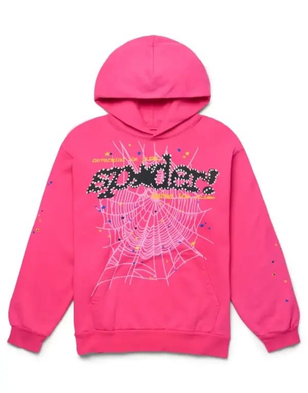 Sp5der P*NK Hoodie Pink