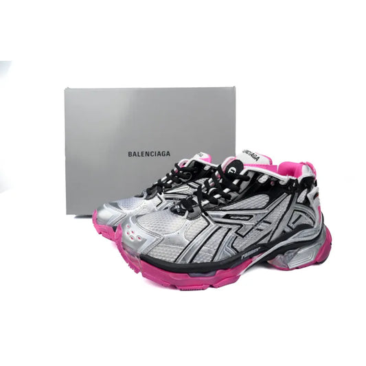 PINK BLACK AND SILVER BALENCIAGA RUNEERS