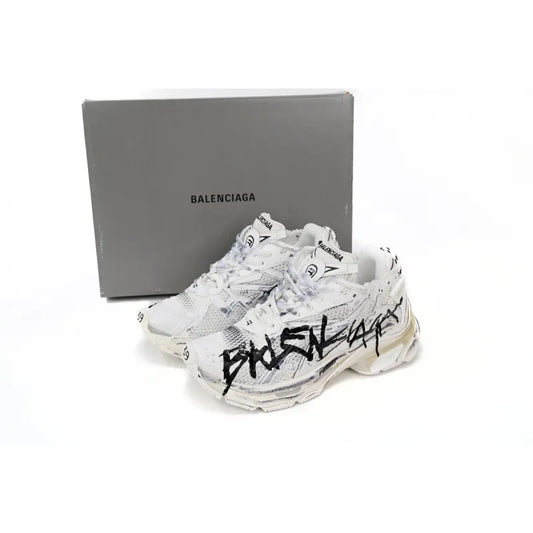 Balenciaga Runner White And Black Characters