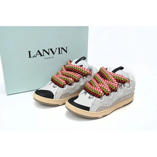 LANVIN WHITES WITH MULTI COLORED CHUNCKY LACES