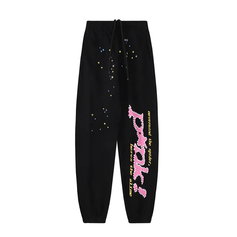 BLACK SP5DER PANTS