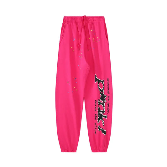 PINK SP5DER CONFORTABLE 100% COTTON PANTS